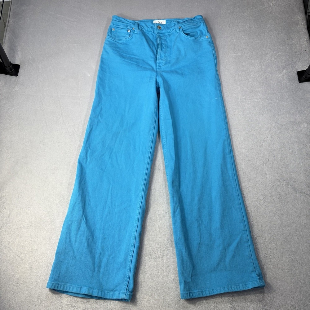 Rails Getty‎ High Rise Wide Leg Jeans Women's Denim Blue Size 29 button fly